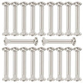 20 Sets Furniture Joint Connector Bolt & Cap Nuts Kits (35mm Sleeve) - size: M5 x 35mm