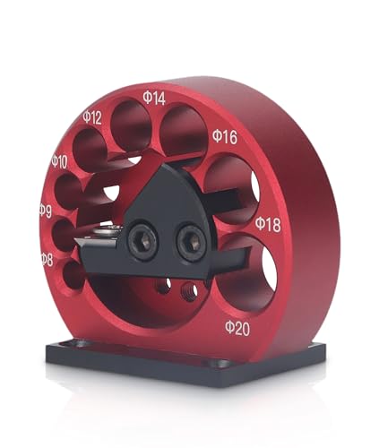 Dowel Maker, 8 to 20mm Dowel Maker Round Rod Auxiliary Tool, Aluminum Alloy Body Easy to Operate Cemented Carbide Blade Dowel Cutter for Woodworking
