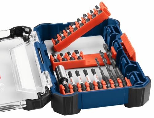 BOSCH SDMS32 32-Piece Assorted Impact Tough Screwdriving Custom Case System Set for Screwdriving Applications - size: 32-Piece Set, style: Screwdriving