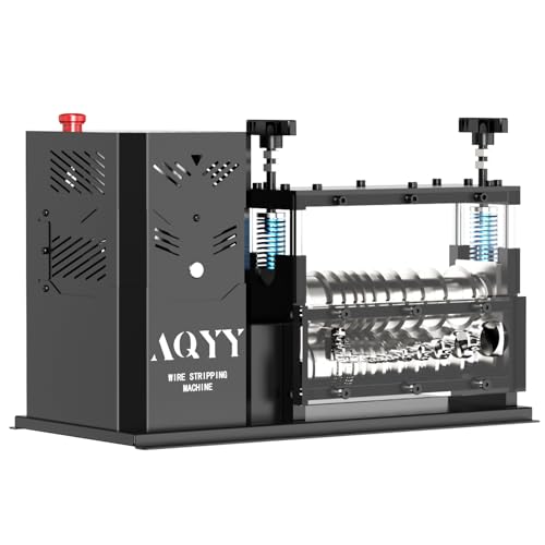 Electric Wire Stripping Machine, 11 Channel Automatic Wire Stripper for 0.08-1.5 in. Copper Wires, 700W Cable Stripper Machine with 10 Blades, Electric Wire Stripper for Workshop Recycling