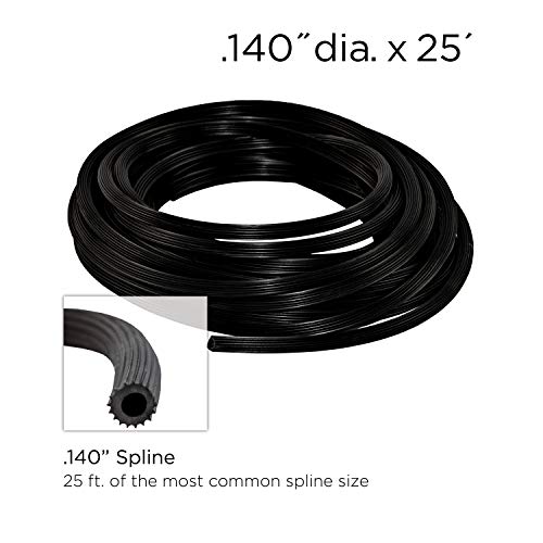 Saint-Gobain ADFORS Charcoal Extra Strength Screen Repair Kit for Window & Door, 36 inches x 84 inches - DIY Window & Door Repair, Durable, Screen Replacement, Comes with Spline Tool & Spline