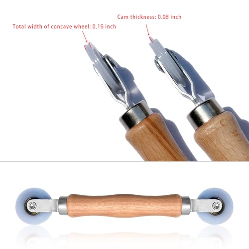 BAYTORY 3Pcs Screen Tool, Window Screen Spline Roller Tool with Wooden Handle and Steel/Nylon Bearing Wheels, Mesh Screen Door Repair Kit Easy to Use - style: Nylon & Stainless Steel