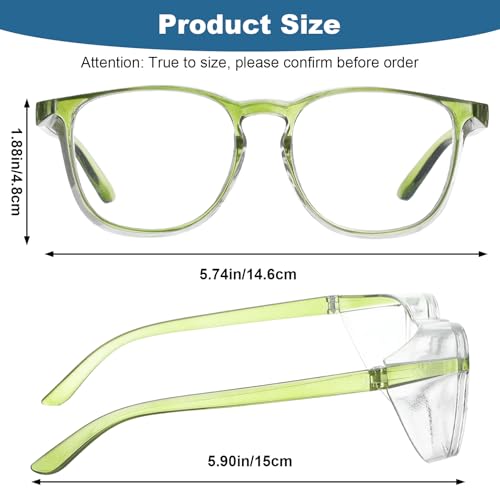 12 Pack Safety Glasses Goggles Anti-Fog Protective Eyewear - color: Multiple Colors