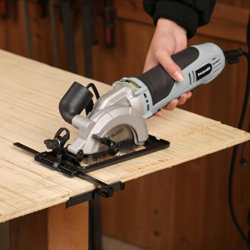6-Amp Mini Circular Saw Corded Compact Saw, 2x 4‑1/2" Blades - style: Corded 6A