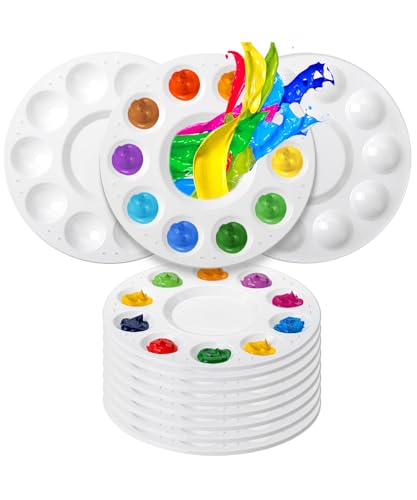 Mr. Pen- Round Paint Tray Palettes, 8 Pack - size: 8 Pack