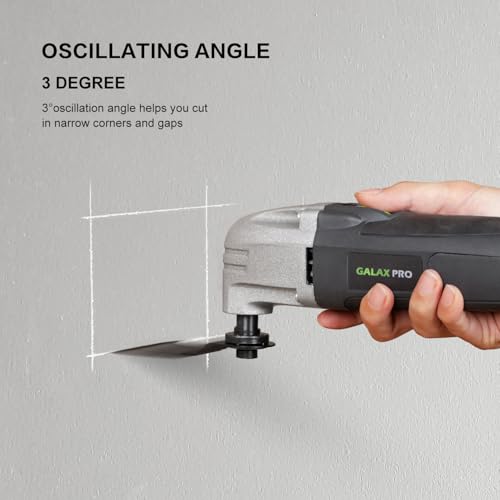 GALAX PRO Corded Oscillating Multi Tool Kit 2.0-Amp with 11Pcs Accessories - style: 2.0 Amp