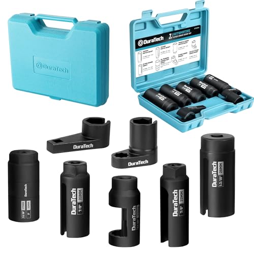 DURATECH 7PCS O2 Oxygen Sensor Socket Set with Storage Case - size: 7pcs