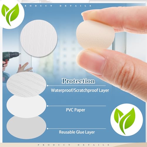 Epakh 864 Pcs Screw Hole Covers Wood Stickers, Fresh Color - color: Fresh Color