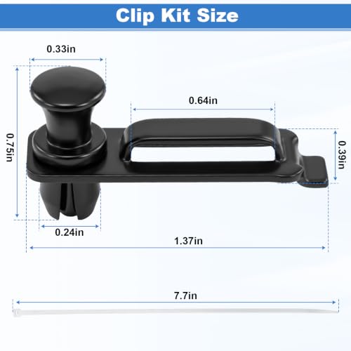 Media Enclosure Cable Management Clips Push Lock Pin Kit Fit for Legrand Wall Network Box AC103520-20 Pack with Cable Ties