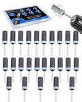 240 Grit Sanding Drums for Dremel Rotary Tools Accessories, 25PCS Sanding Bits Kit for Dremel Sanding Bands with 1/8 inch Shank, Sandpaper Sticks Set for Plastic Wood Metal Grinding Polishing - style: 240 Grit 25PCS