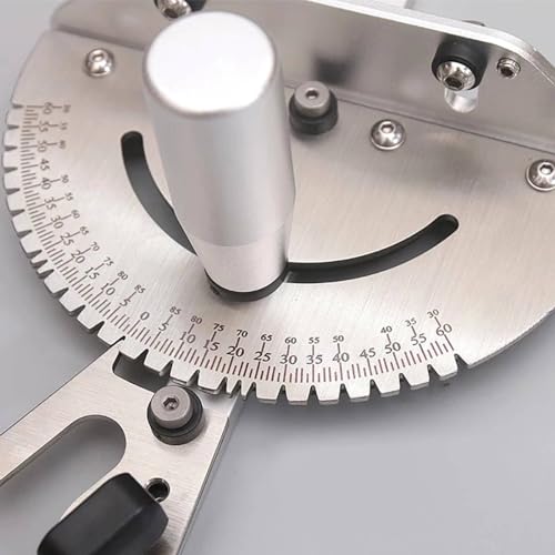 Premium Miter Gauge, 27 Angle Stops for Table Saws, Router Tables, Band Saw and Woodworking Tools (Sliver) - color: Gauge-sliver