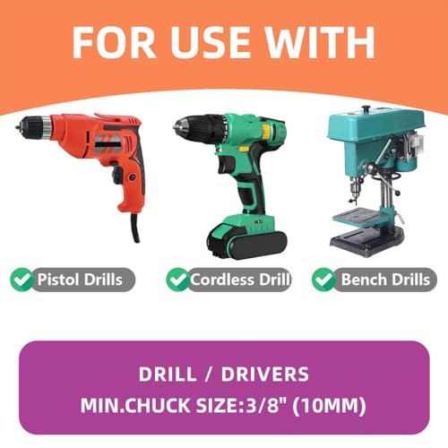 3-3/4 in. Bi-Metal Hole Saw Drill Bits - Versatile and Durable Hole Cutter for Wood, Plywood, Plaster Drywall, Ceiling, Plastic Pipe, PVC and Thin Metal - Includes Arbor & Pilot Bit (95mm) - size: 3-3/4"(95mm)