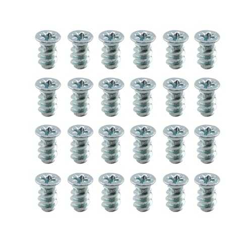 24pcs Drawer Slide Replacement Screws Head Phillips Self-Tapping Screws Compatible with Chest of Drawers Parts 100349; 100347
