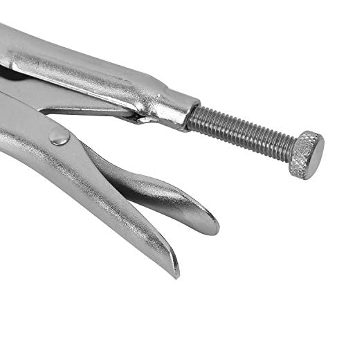 HOZEON 3 PCS 11 Inch C Clamp Locking Pliers with Swivel Pads, Heavy Duty Locking Pliers, Woodworking Clamps Set, Adjustable Nickel Plated C Plier for Wood Working, Welding, Electrician Maintenance - size: 3 PCS 11 In