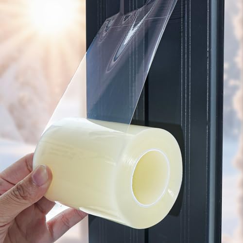 Window Sealing Tape, Window AC Insulation Tape,No Residue,3 Inch x 65 FT - color: Clear, size: 3 Inch x 65 FT