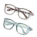 Safety Glasses Goggles for Women Girls Anti Fog Protective Eyewear Glasses - color: 2 Pack: Blue +Tortoise