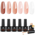 modelones Gel Polish Builder Nail Set, Base Colors 8-in-One Jelly Caramel - color: B3-Warm Sheer