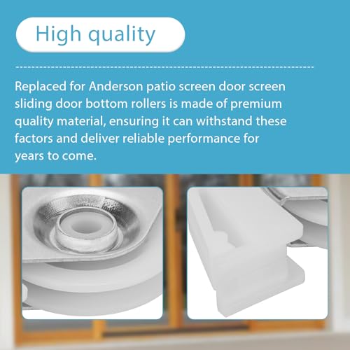 Lower Sliding Screen Door Roller Assembly Replacement for Andersen
