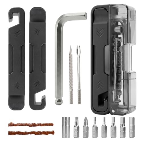 EMERK Bike Tool Kit Portable with L-Wrench, 7 bits & 2 Tire Levers