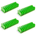 Plier Organizer & Rack (4-Pack, High-Vis Green) – 40-Slot Tool Storage for Toolbox Drawers – Non-Slip Rubber Base, Interlocking Modular Holders for Pliers, Cutters & Snips - size: 4 PC-Green