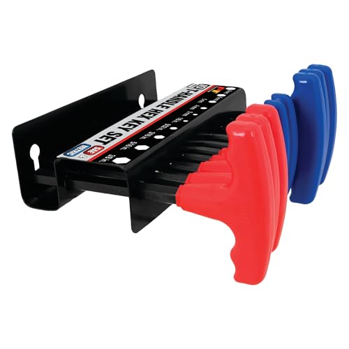 Performance Tool W80277 10-Piece SAE and Metric T-Handle Hex Key Set - size: 10 Pieces, style: 10pc SAE & Metric T-Handle Hex Key Set