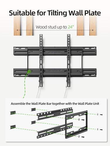 USX MOUNT TV Mount Extension Bracket for TV Wall Plates - size: 16-24 inch, 154 lb