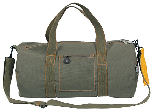 Rothco Canvas Equipment Bag, Heavyweight Cotton Carryall - color: Olive Drab, size: 19 Inches