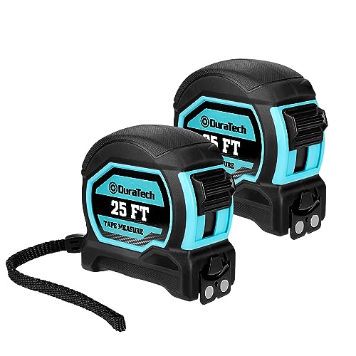 DURATECH 25FT Magnetic Double-Sided Tape Measure, Easy Read Measuring Tape - size: 25 FT, style: 2 Pack