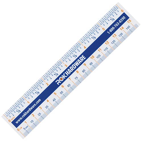 Rok 6" Plastic Flexi Ruler, Easy Read English Metric 150mm - ROKRULER