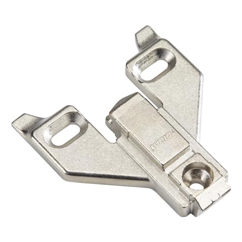 Blum 175L6600.22 0 mm Die Cast Screw on Face Frame Mounting Plate, Die-Cast, Nickel Plated (Pack of 10) - size: Pack of 10, style: Without Screws