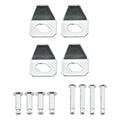 2Sets Screen Door Closer Iron Sheets 4 Long Short Replacement Part Pins Heavy Duty Screen Door Closer Repair Hardware Window Closing Safety Seal Kit Compatible with 40201 Silver