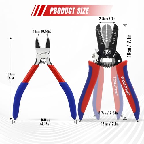 2-Piece Electrician's Pliers Set Professional Wire Stripping Tool - color: Wire Cutter+wire Stripper