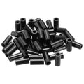 PATIKIL 120Pcs ABS Spacers 4mm ID, 7mm OD, 16mm Height Plastic Round Stud Spacer Black Nylon Washers Nut Unthreaded Rubber for M4 Screws Bolts Barrel - size: 4mm ID, 7mm OD, 16mm Height