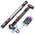 Magnetic work light,5200mAh Long size Rechargeable LED Work Light with Magnetic Bases&HangingHooks,Aluminum Alloy Magnetic light bar with 4Lighting Modes, For Car Repairing/Inspection/Garage
