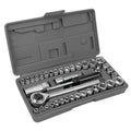 Performance Tool W1173 40-Piece SAE and Metric Socket Wrench Set - size: 40-Piece (Pack of 1), style: Socket Set