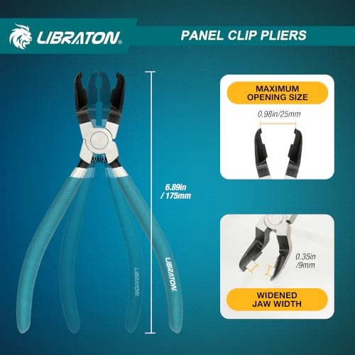 Libraton Panel Clip Pliers, Diagonal Cutting Pliers, Clip Removal Tool