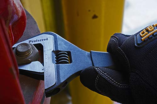 Plumbing Adjustable Wrench, Black Phosphate Finish, 4 Available Size Options 6-inch, 8-inch, 10-inch, 12-inch - T08002 - size: 8-Inch