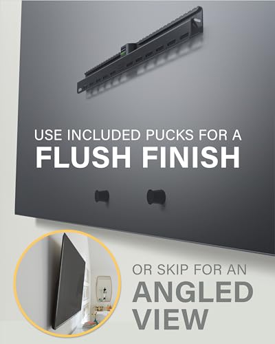 SANUS No Stud TV Wall Mount - Low Profile 42 to 90 inch TV Wall Mount with Easy DIY Install - Includes Built-in Safety Latch, All Hardware & Lateral Shift - size: Large