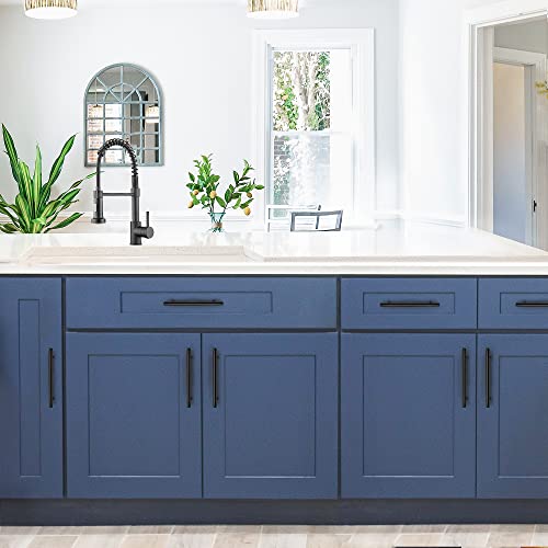 Ravinte Matte Black Cabinet Handles 8-13/16"Length,6-1/4" Hole,10 Pack - size: 8-13/16 Inch（6-1/4 Inch Hole Center）