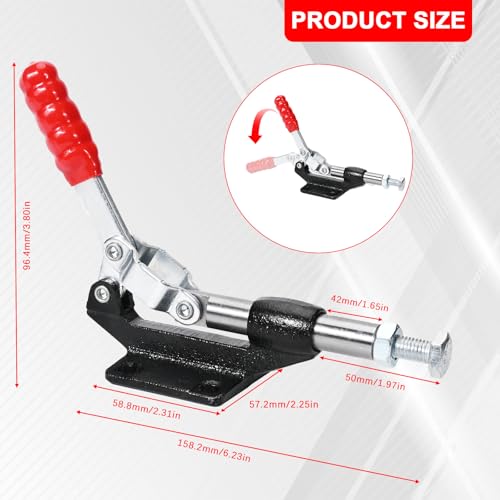 2-Pack, 304E Push Pull Toggle Clamp, 851 lb Holding Capacity - style: 304E,2PK