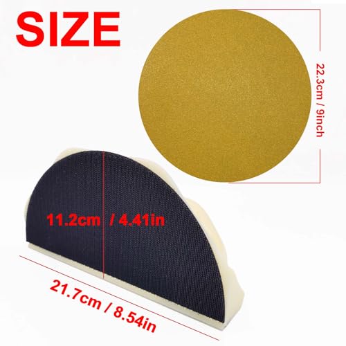 Right Angle Sanding Tool Hands Drywall Corner Sander Hook & Loop Discs - size: Right Angle Sanding Tool Set