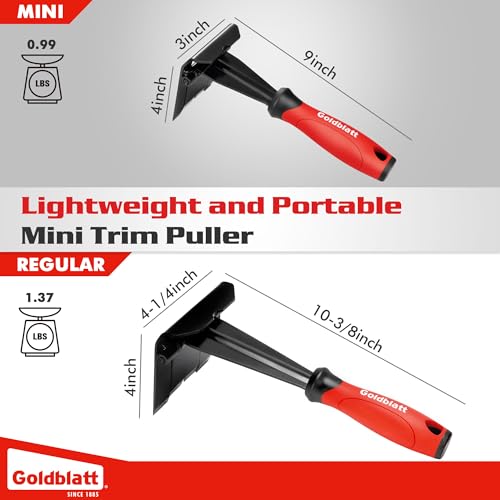 Goldblatt Trim Removal Tool, 3-inch Baseboard Removal Tool