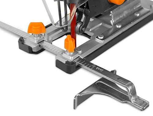 WEN 33606 6.6-Amp Variable Speed Orbital Jig Saw with Laser and LED Light,Black, Silver - size: Handheld, style: Orbital with Laser