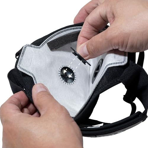 Klein Tools 60506 N95 Reusable Face Mask with Replaceable Filter, NIOSH Approved, Adjustable Head Straps, Hand Washable, Anti-Fogging