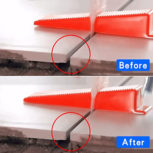 Reusable Leveling Wedges,Reusable Tile Leveling System Wedges for 1/8" Spacers,1/16" Spacers,1/32" Spacers and Tile Leveling Tools Kit for Wall/Floor Tile & Stone Installation