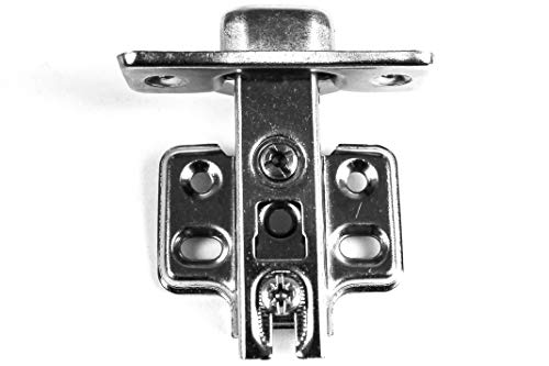 Berta (4 Pieces) Full Overlay Frameless European Hinges 105 Degree 2-Cam 4-Way Adjustable Concealed Kitchen Cabinet Door Hinges with Screws - size: 4