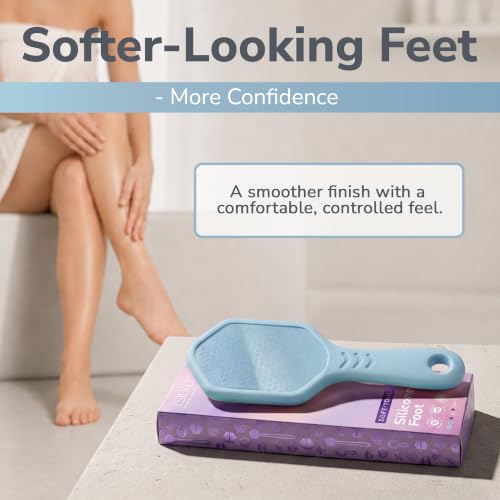 SILKLE Nano Glass Foot File - Foot Callus Remover for Feet & Foot Scrubber - style: Blue