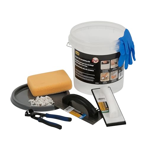 MD Building Ceramic Tile Bucket Kit, Tile Installation Tools, 9-3/4x9-1/2in