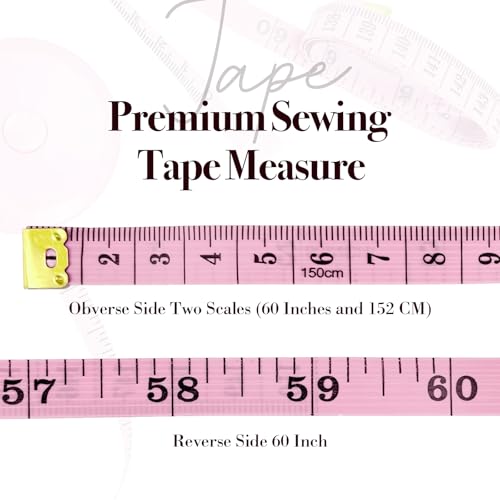 Retractable Body Measuring Tape 60 Inch/150cm,Dual Sided Bra Measuring Tape