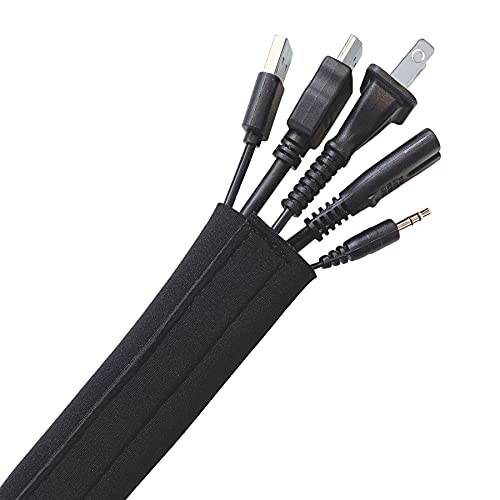 Hook and Loop Cable Sleeve by Wrap-It Storage - 120" x 4.5" Black - size: 120 in